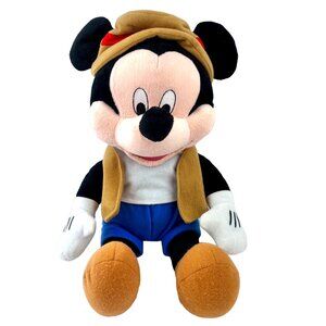 Vintage Mickey Mouse Plush Doll 18" Mattahorn Mickey Disney Collectible EUC